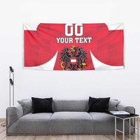 Custom Austria Hockey Tapestry Die Adler Go Champions