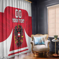 Custom Austria Hockey Window Curtain Die Adler Go Champions