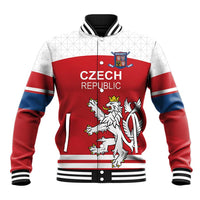 Custom Czech Republic Hockey Baseball Jacket Czech Lion