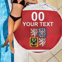 Custom Czech Republic Hockey Beach Blanket Czech Lion