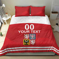 Custom Czech Republic Hockey Bedding Set Czech Lion