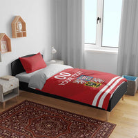 Custom Czech Republic Hockey Bedding Set Czech Lion