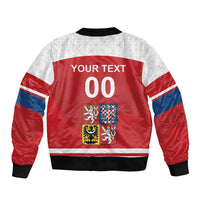 Custom Czech Republic Hockey Bomber Jacket Czech Lion