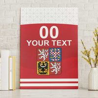 Custom Czech Republic Hockey Canvas Wall Art Czech Lion