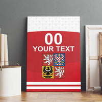 Custom Czech Republic Hockey Canvas Wall Art Czech Lion