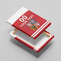 Custom Czech Republic Hockey Canvas Wall Art Czech Lion