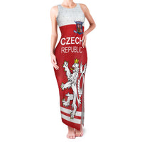 Custom Czech Republic Hockey Family Matching Tank Maxi Dress and Hawaiian Shirt Czech Lion