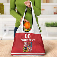 Custom Czech Republic Hockey Grocery Bag Czech Lion
