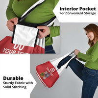 Custom Czech Republic Hockey Grocery Bag Czech Lion