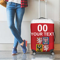 Custom Czech Republic Hockey Luggage Cover Czech Lion