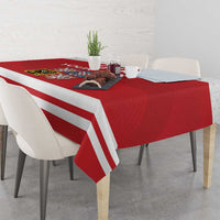 Custom Czech Republic Hockey Tablecloth Czech Lion