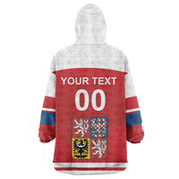 Custom Czech Republic Hockey Wearable Blanket Hoodie Czech Lion