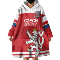 Custom Czech Republic Hockey Wearable Blanket Hoodie Czech Lion