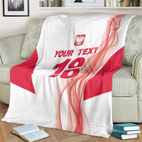 Custom Poland Volleyball Blanket Polish Eagle Sports Pride
