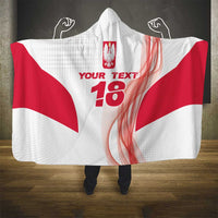 Custom Poland Volleyball Hooded Blanket Polish Eagle Sports Pride