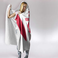 Custom Poland Volleyball Hooded Blanket Polish Eagle Sports Pride