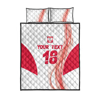 Custom Poland Volleyball Quilt Bed Set Polish Eagle Sports Pride
