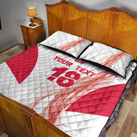Custom Poland Volleyball Quilt Bed Set Polish Eagle Sports Pride