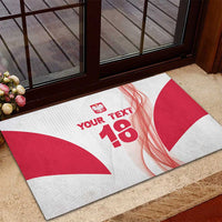 Custom Poland Volleyball Rubber Doormat Polish Eagle Sports Pride