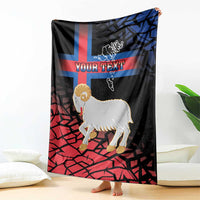 Personalized Faroe Islands Blanket Coat Of Arms Flag Style