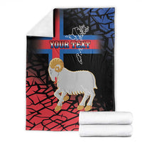Personalized Faroe Islands Blanket Coat Of Arms Flag Style