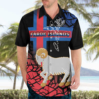 Personalized Faroe Islands Hawaiian Shirt Coat Of Arms Flag Style