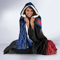 Personalized Faroe Islands Hooded Blanket Coat Of Arms Flag Style