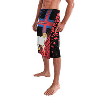 Personalized Faroe Islands Lavalava Coat Of Arms Flag Style