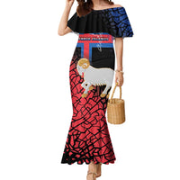 Personalized Faroe Islands Mermaid Dress Coat Of Arms Flag Style