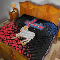 Personalized Faroe Islands Quilt Coat Of Arms Flag Style