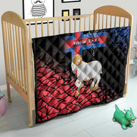 Personalized Faroe Islands Quilt Coat Of Arms Flag Style