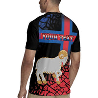 Personalized Faroe Islands Rugby Jersey Coat Of Arms Flag Style