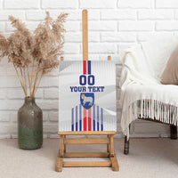 Custom Faroe Islands Football Canvas Wall Art Go Champion White Version