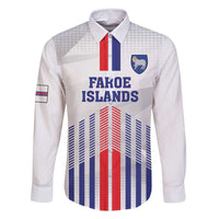 Custom Faroe Islands Football Family Matching Mermaid Dress and Hawaiian Shirt Go Champion White Version