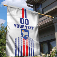 Custom Faroe Islands Football Garden Flag Go Champion White Version