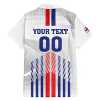 Custom Faroe Islands Football Hawaiian Shirt Go Champion White Version