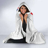 Custom Faroe Islands Football Hooded Blanket Go Champion White Version