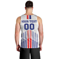 Custom Faroe Islands Football Men Tank Top Go Champion White Version