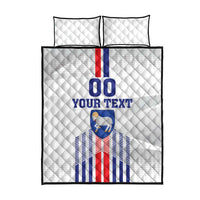 Custom Faroe Islands Football Quilt Bed Set Go Champion White Version