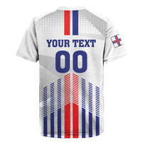 Custom Faroe Islands Football Rugby Jersey Go Champion White Version
