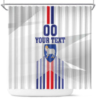 Custom Faroe Islands Football Shower Curtain Go Champion White Version