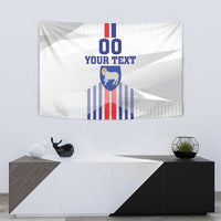 Custom Faroe Islands Football Tapestry Go Champion White Version