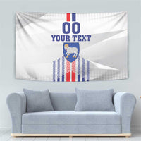 Custom Faroe Islands Football Tapestry Go Champion White Version