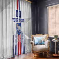 Custom Faroe Islands Football Window Curtain Go Champion White Version