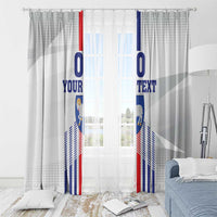 Custom Faroe Islands Football Window Curtain Go Champion White Version