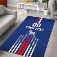 Custom Faroe Islands Football Area Rug Go Champion Blue Version
