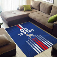 Custom Faroe Islands Football Area Rug Go Champion Blue Version