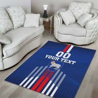 Custom Faroe Islands Football Area Rug Go Champion Blue Version