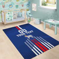 Custom Faroe Islands Football Area Rug Go Champion Blue Version