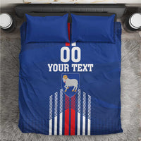 Custom Faroe Islands Football Bedding Set Go Champion Blue Version